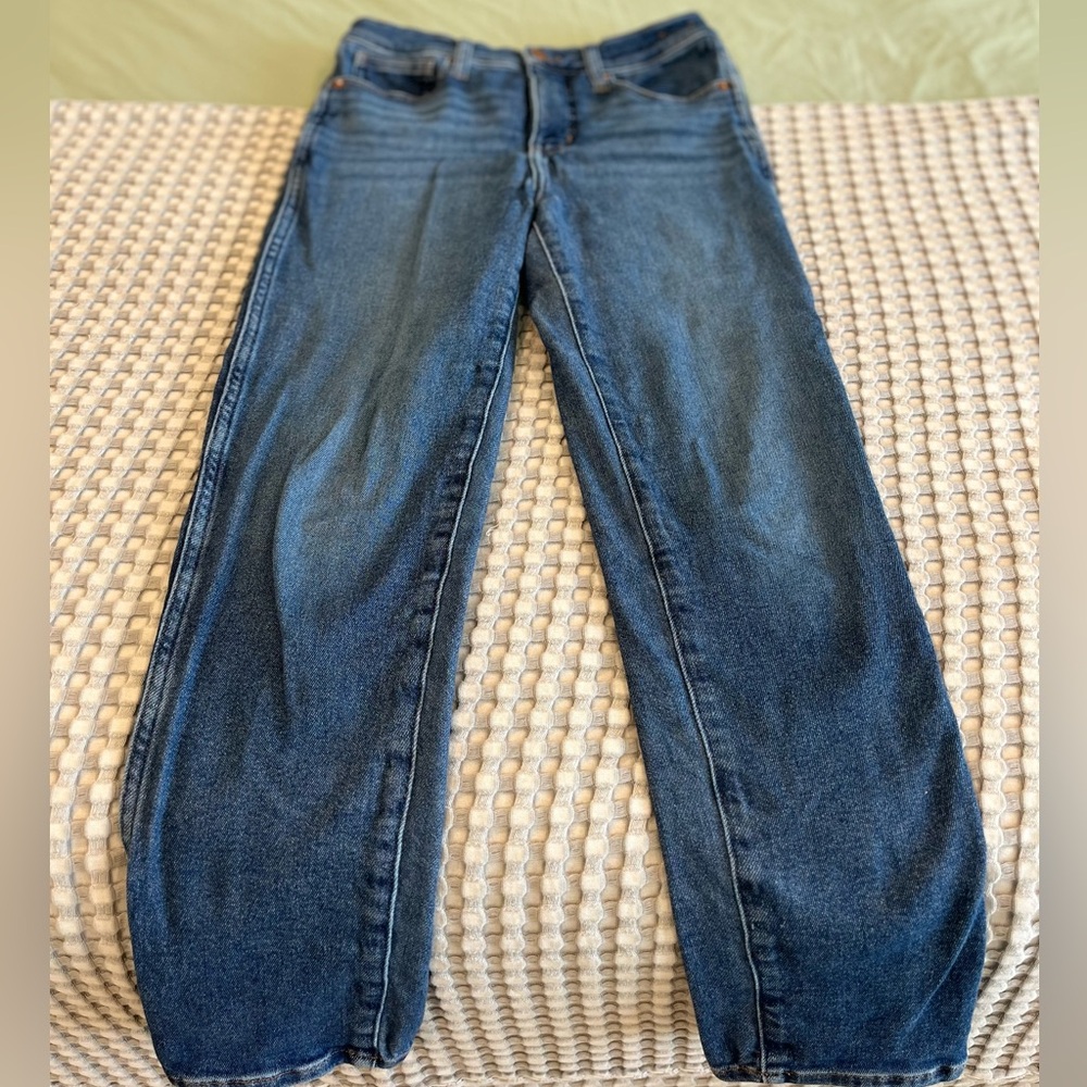 Madewell Stovepipe Jeans NK893 Blue Auraria Wash Size 28  Casual Classic